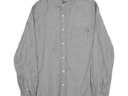 TIMBERLAND Slim Fit Mens Plain Shirt Grey Long Sleeve L Online Hot Sale