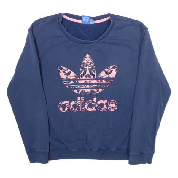 ADIDAS Womens Sweatshirt Blue UK 10 For Cheap