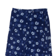 HERE&THERE Womens Wrap Skirt Blue Midi Viscose Floral M For Sale