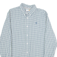 TIMBERLAND Regular Fit Mens Shirt Green Check Long Sleeve M on Sale