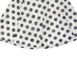 Lined Womens Skater Skirt White Short Spotted M Online now