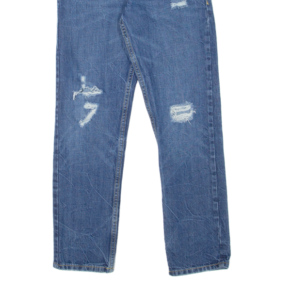 LEVI S 502 Jeans Distressed Boys Blue Regular Tapered W25 L25 Discount