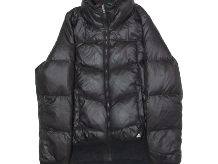 ADIDAS Womens Puffer Jacket Black UK 14 Discount