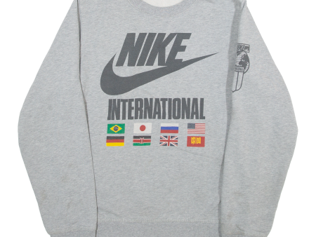 NIKE Mens Sweatshirt Grey S Online now