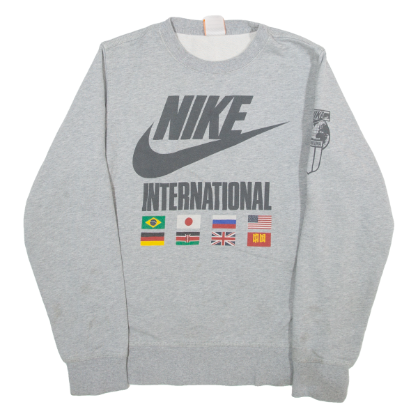 NIKE Mens Sweatshirt Grey S Online now