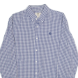 TIMBERLAND Slim Fit Mens Shirt Blue Check Long Sleeve M Online now