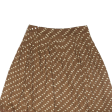 MAX MARA Womens A-Line Skirt Brown Knee Length Viscose Spotted M Discount