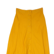 Womens A-Line Skirt Yellow Midi M Online Sale