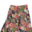 Womens Maxi Skirt Black Long Viscose Floral L Online now